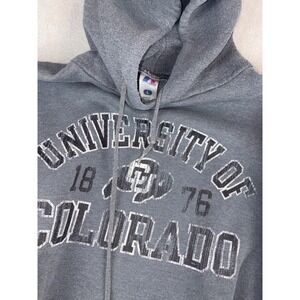 Colorado Buffaloes Pullover Hoodie‎ Men's Large Sweatshirt Gray Distressed Look